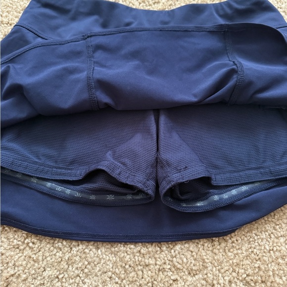 Athleta Blue Skater Mini Skirt with Ruffled Hem - Picture 4 of 7